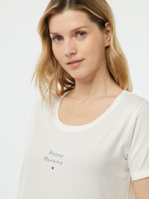 Pijama t-shirt + calças 'Dodo' - Kiabi