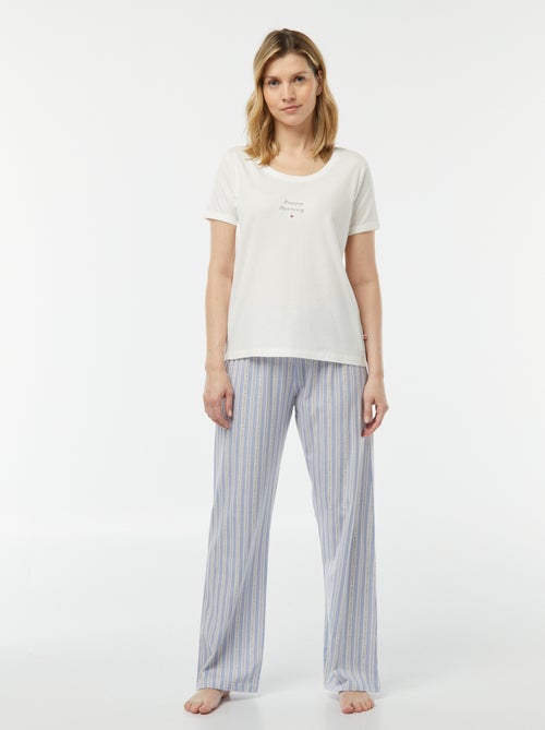 Pijama t-shirt + calças 'Dodo' - Kiabi