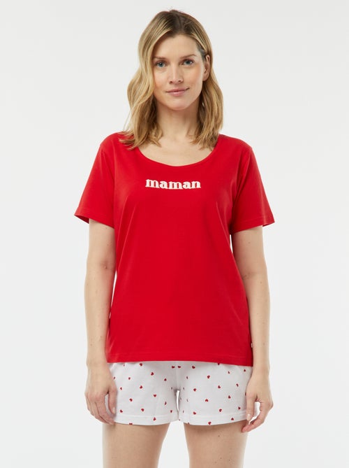 Pijama t-shirt + calças 'Dodo' - Kiabi