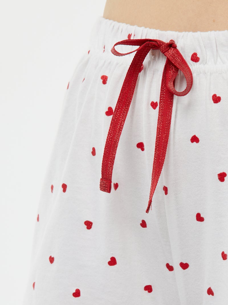 Pijama t-shirt + calças 'Dodo' VERMELHO - Kiabi