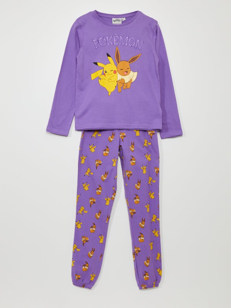 Pijama t-shirt + calças 'Pokemon' - 2 peças VIOLETA - Kiabi