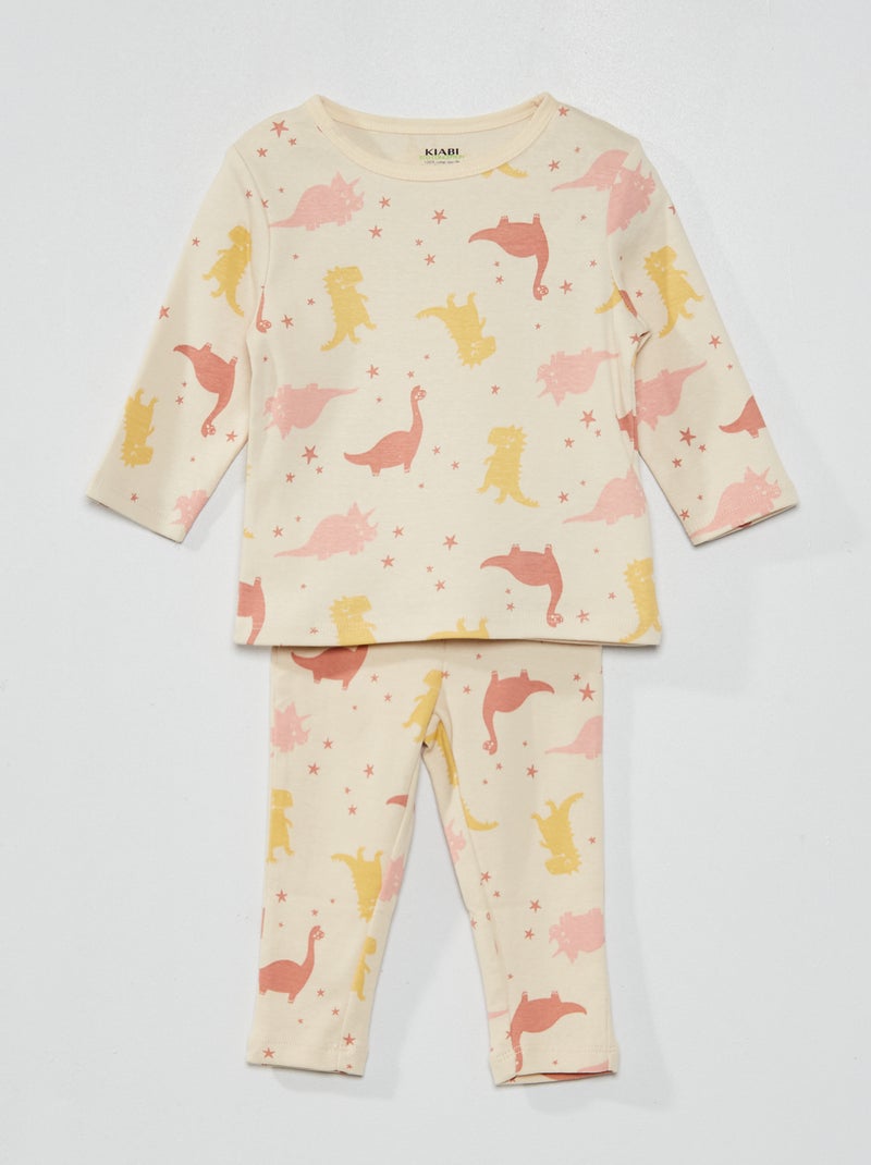 Pijama t-shirt + calças ROSA - Kiabi