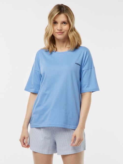 Pijama t-shirt + calções 'Dodo' - Kiabi