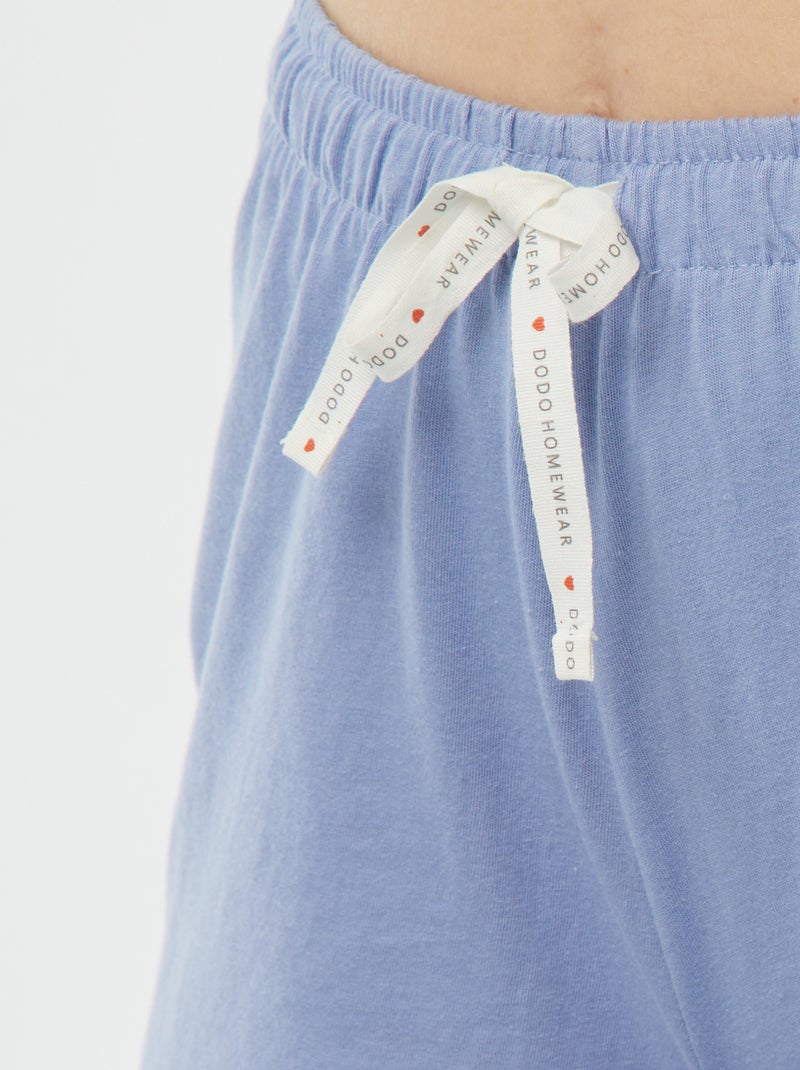 Pijama t-shirt + calções 'Dodo' AZUL - Kiabi