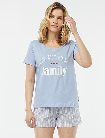 Pijama t-shirt + calções 'Dodo'