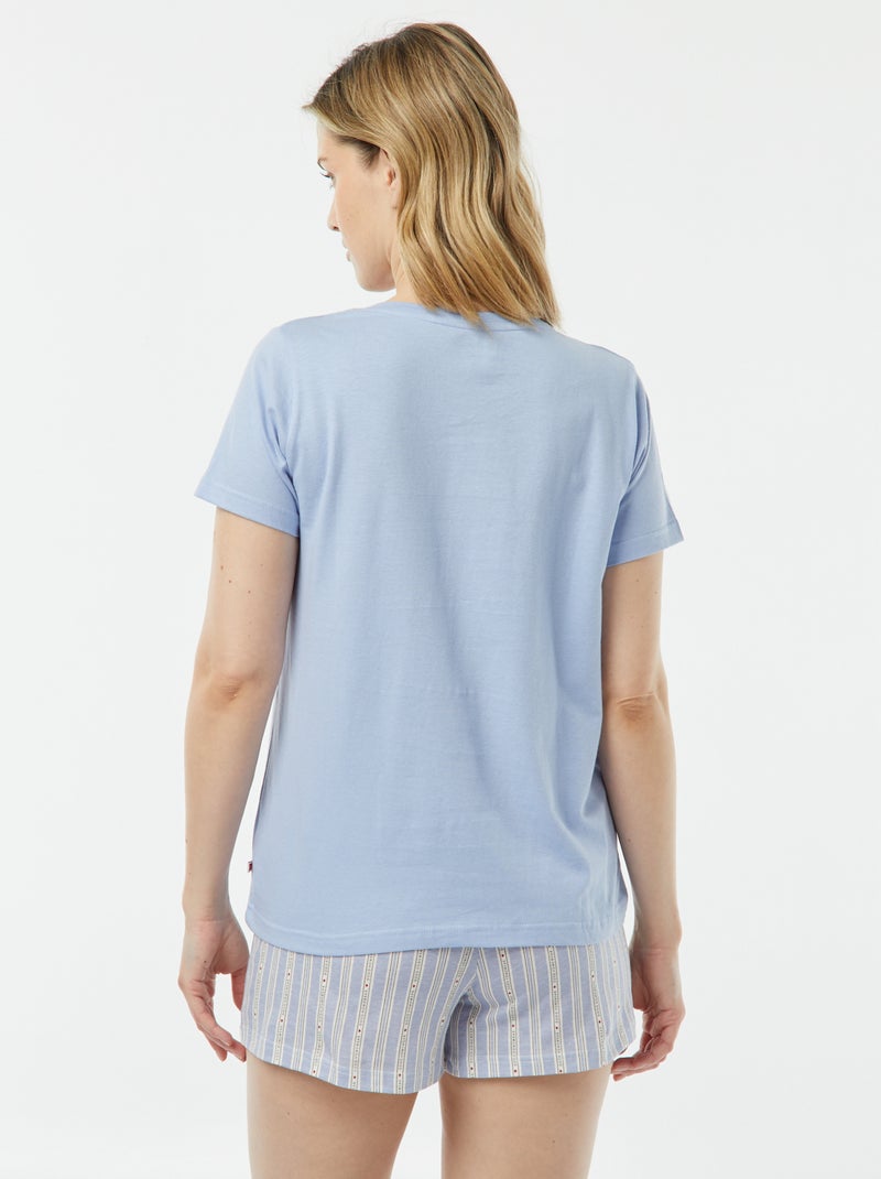 Pijama t-shirt + calções 'Dodo' AZUL - Kiabi