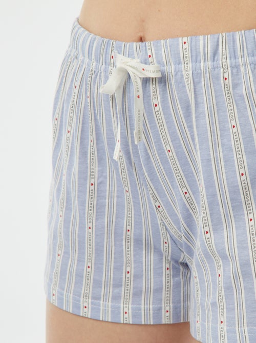 Pijama t-shirt + calções 'Dodo' - Kiabi