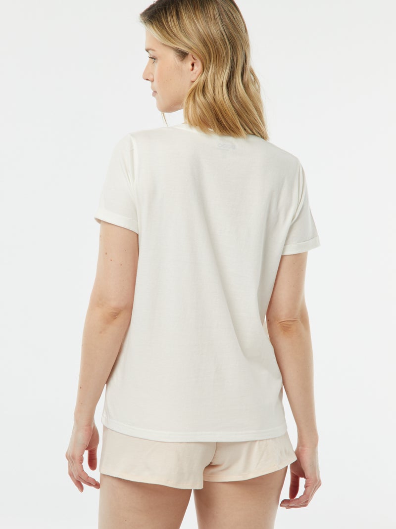 Pijama t-shirt + calções 'Dodo' BEGE - Kiabi
