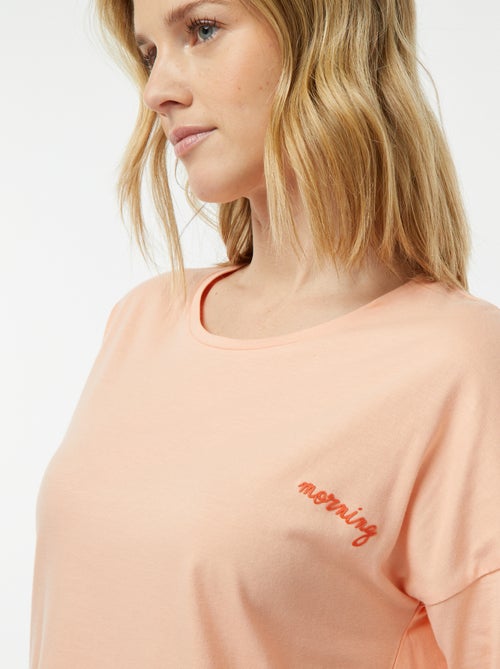 Pijama t-shirt + calções 'Dodo' - Kiabi