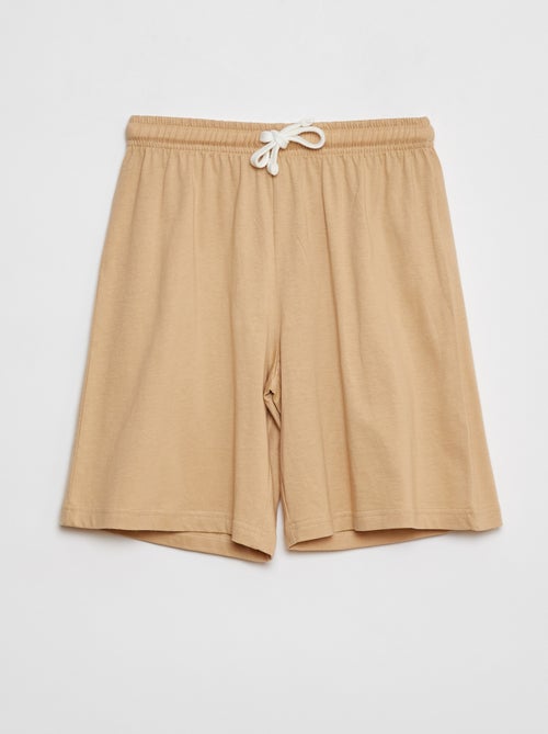 Pijama t-shirt + calções em jersey - 2 peças - Kiabi