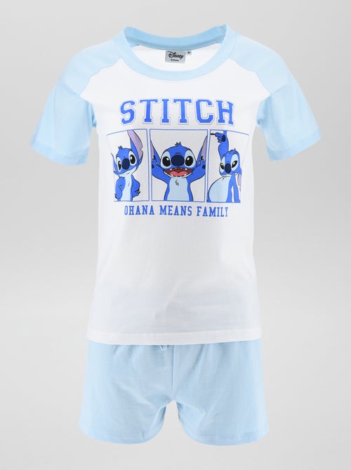 Pijama t-shirt + calções 'Stitch'  - 2 peças - Kiabi