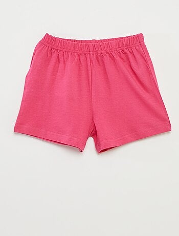 Pijama t-shirt com folhos + calções - 2 peças