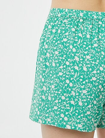 Pijama top + calções estampados
