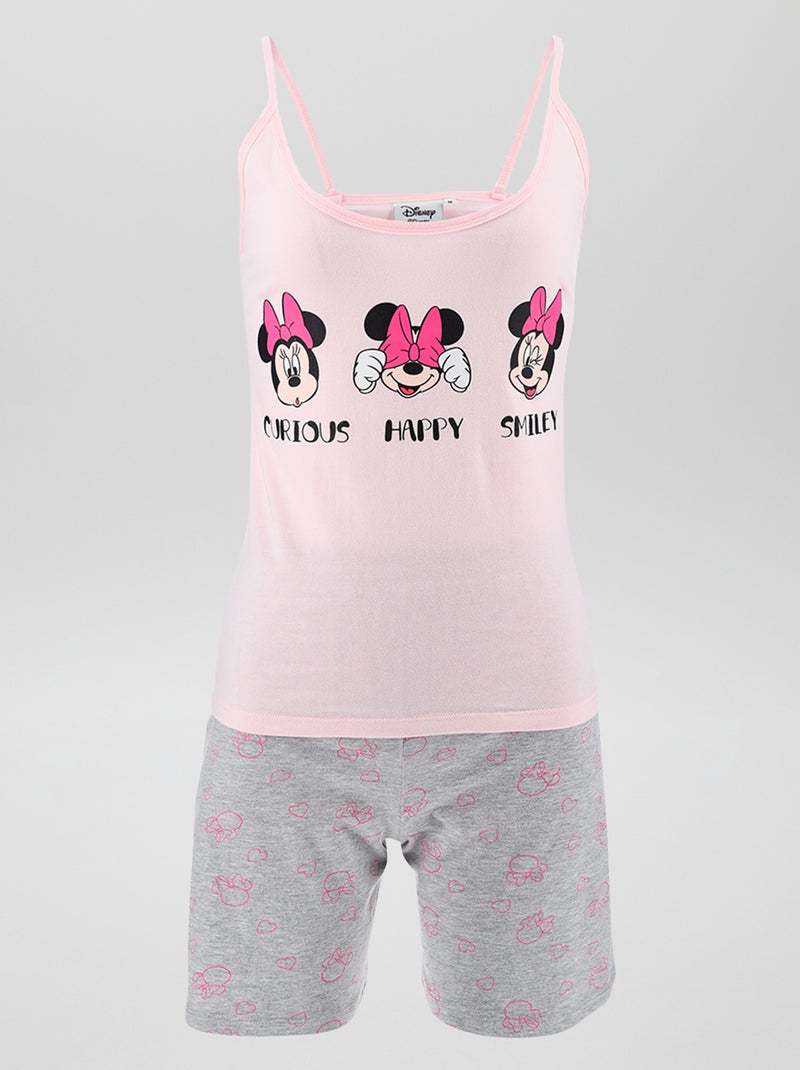 Pijama top + calções 'Minnie'  - 2 peças ROSA - Kiabi