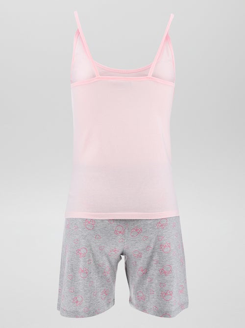 Pijama top + calções 'Minnie'  - 2 peças - Kiabi