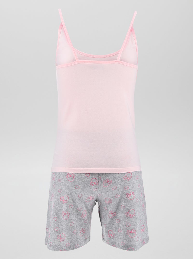 Pijama top + calções 'Minnie'  - 2 peças ROSA - Kiabi