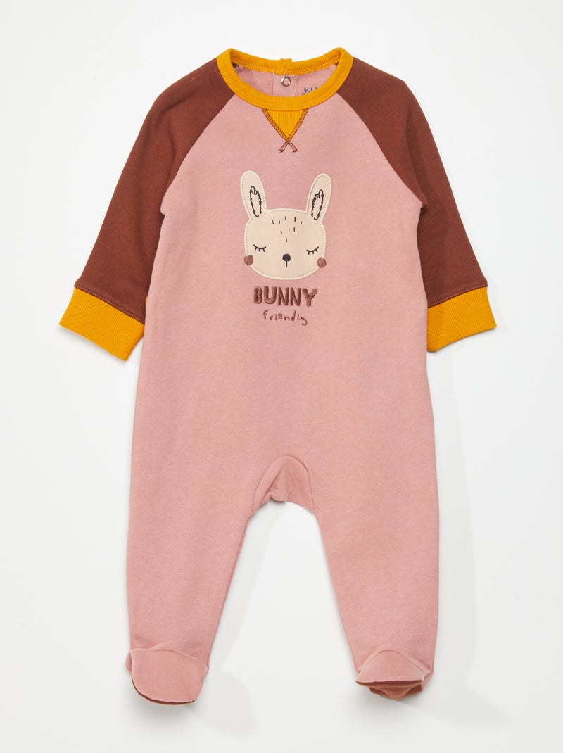 Pijama tricolor com estampado 'coelho' ROSA - Kiabi