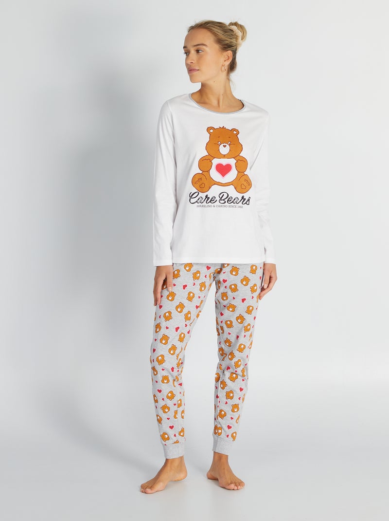 Pijama 'Ursinhos Carinhosos' BRANCO - Kiabi