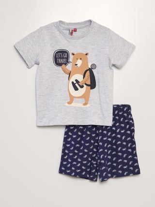 Pijama 'urso' - 2 peças