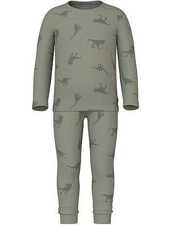 Pijama Verde de Dinossauro para Menino Name It