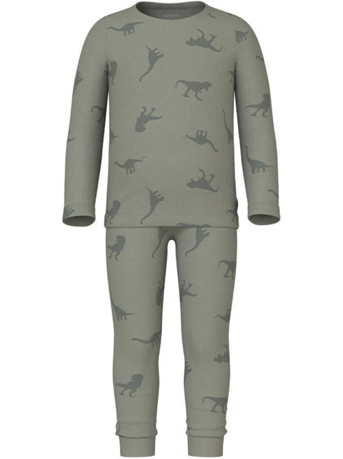 Pijama Verde de Dinossauro para Menino Name It - Kiabi
