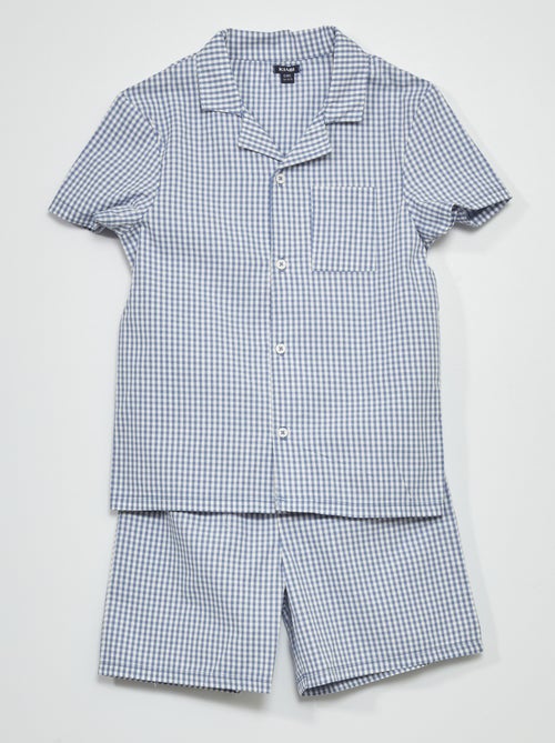 Pijama vichy  - 2 peças - Kiabi