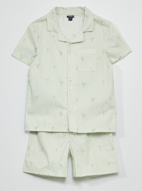 Pijama vichy  - 2 peças - Kiabi