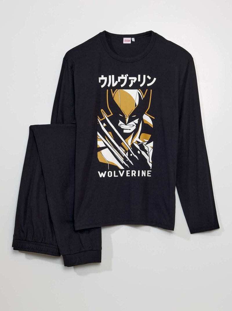 Pijama 'Wolverine' - 2 peças PRETO - Kiabi