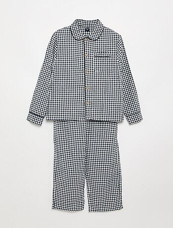 Pijama xadrez de flanela