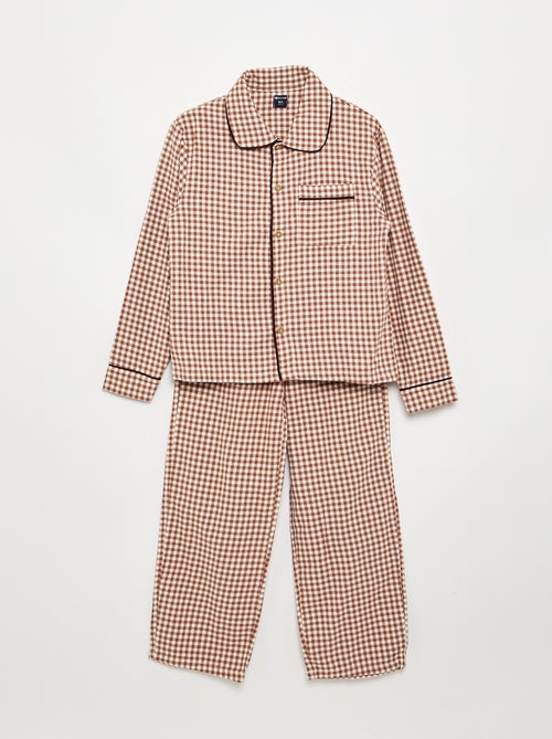 Pijama xadrez de flanela - Kiabi Pijama xadrez de flanela - Kiabi