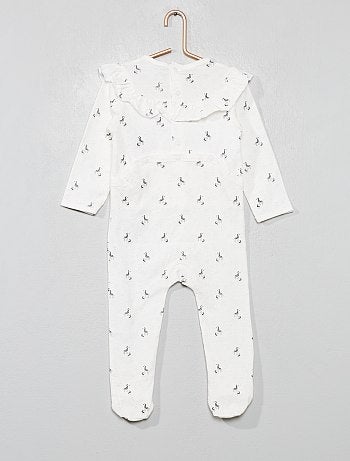 Pijama 'zebras' com folhos - Kiabi