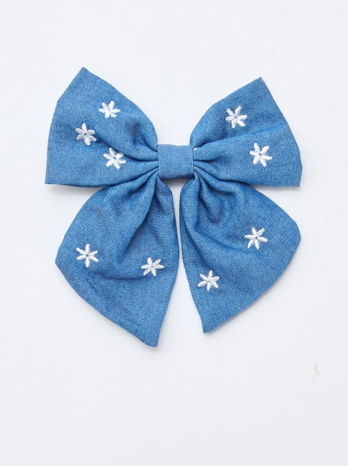 Pinça com laço bordado - Kiabi