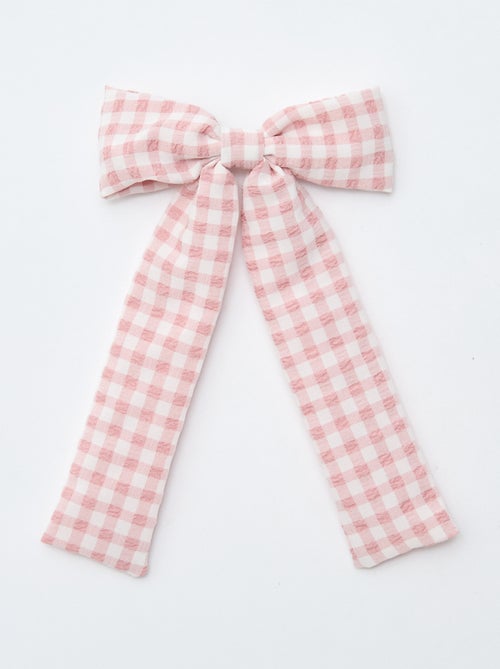 Pinça de crocodilo com laço fantasia e fita - Kiabi