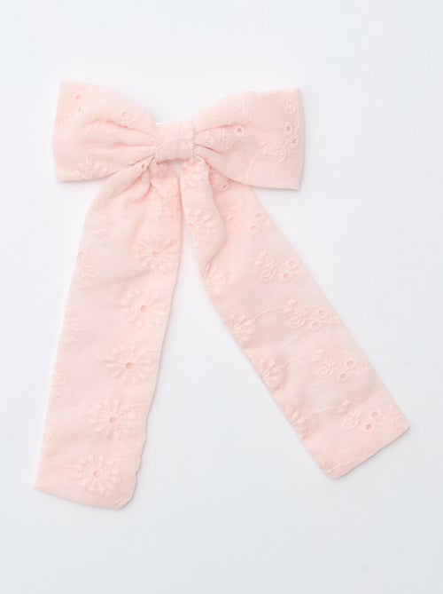 Pinça de crocodilo com laço fantasia e fita - Kiabi