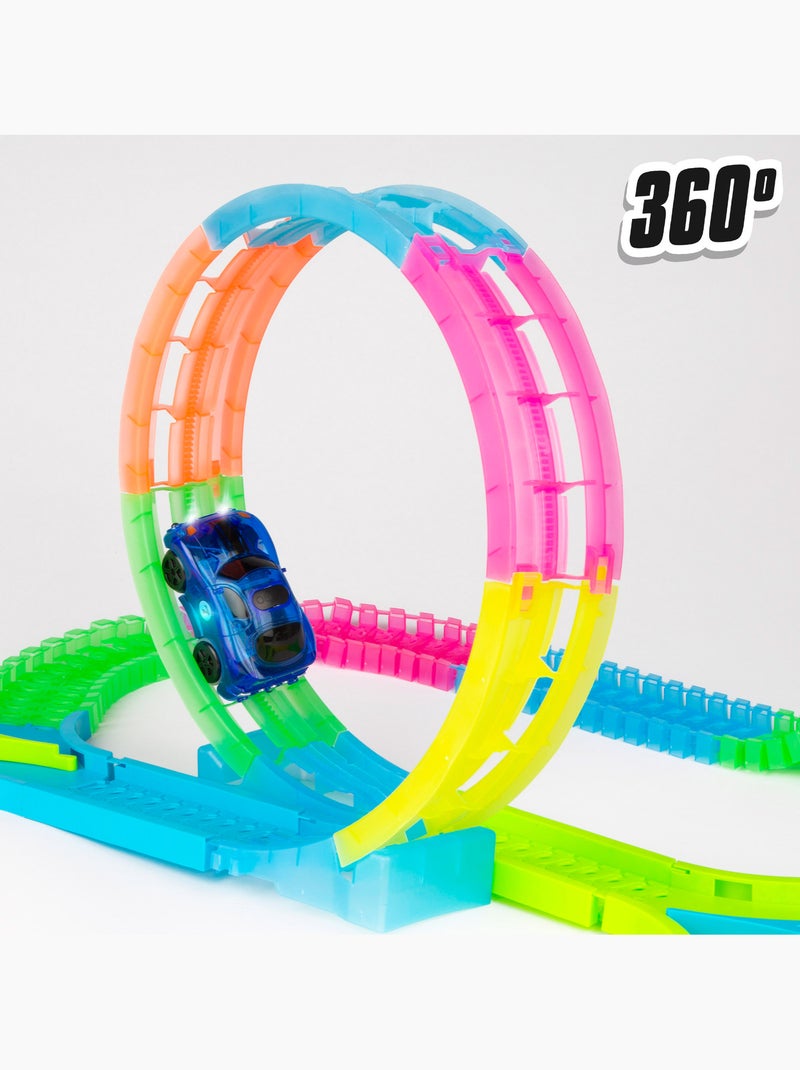 Pista de carros que brilha no escuro 131 peças speed & go N/D - Kiabi