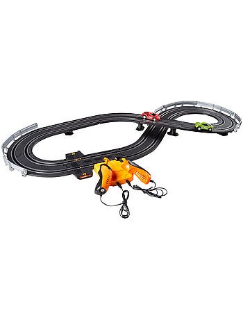 Pista de corridas magnética com 2 carros e 2 controladores progressivos speed & go
