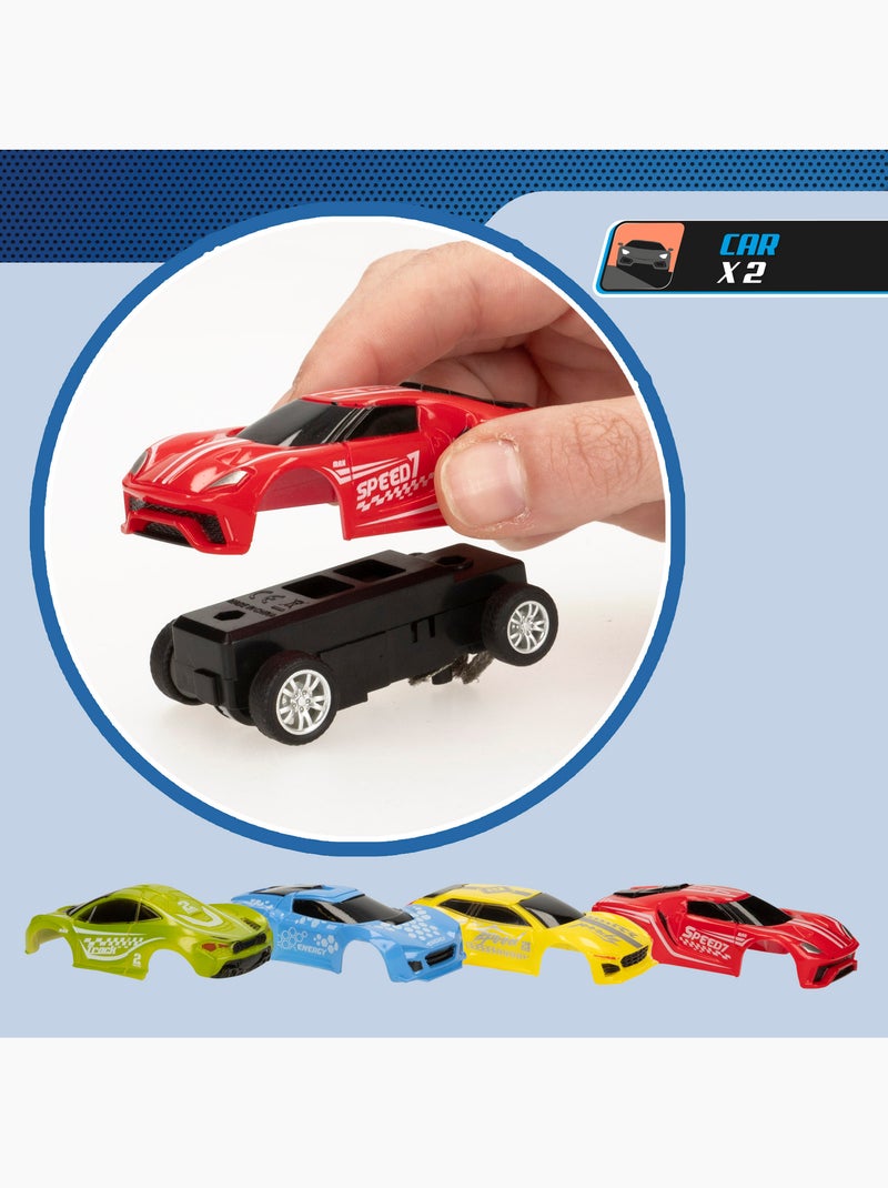 Pista de corridas magnética com 2 carros e 2 controladores progressivos speed & go N/D - Kiabi