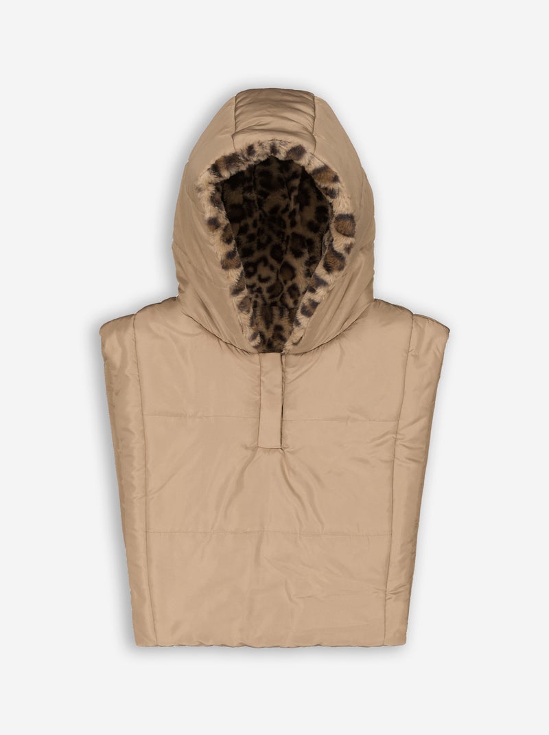 Plastron com capuz Bege - Kiabi