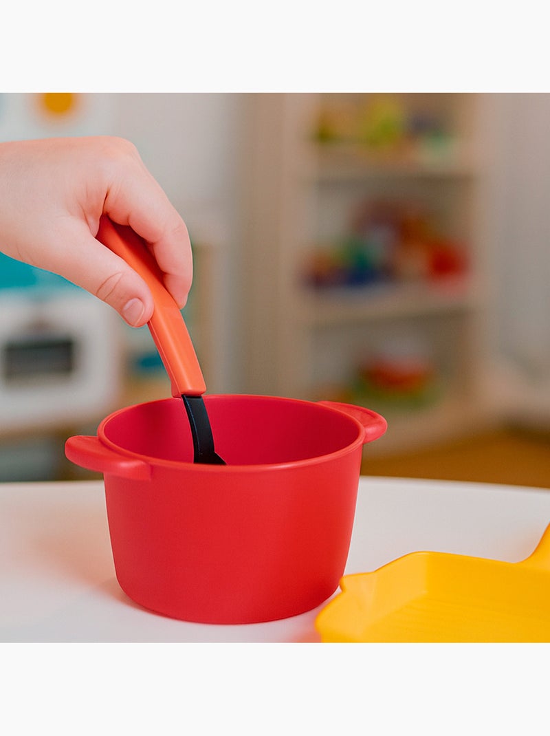 Play conjunto de cozinha infantil de 13 peças com panelas, frigideira, escorredor e utensílios N/D - Kiabi