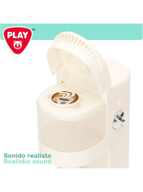 Play conjunto torradeira, liquidificador e máquina de café de brinquedo com luz e som - Kiabi Play conjunto torradeira, liquidificador e máquina de café de brinquedo com luz e som - Kiabi
