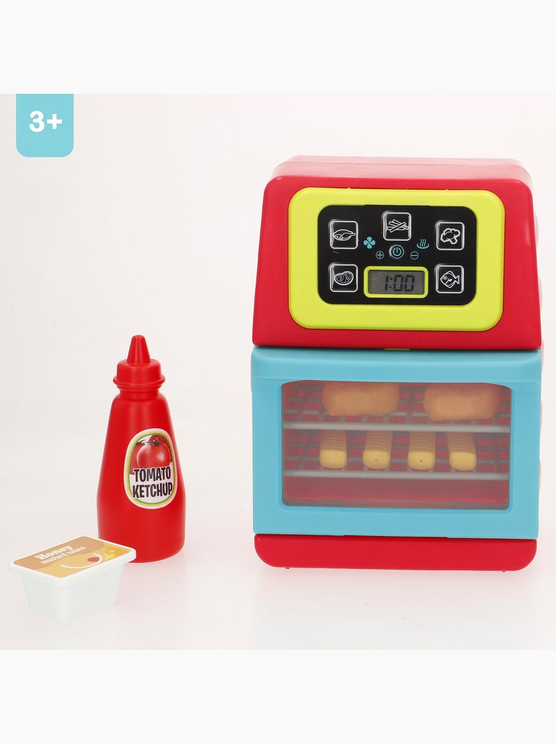 Play fritadeira elétrica de brinquedo com 14 peças, luzes e sons N/D - Kiabi