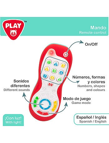 Play set de comandos de brinquedos para bebê e telefone c/luz e som