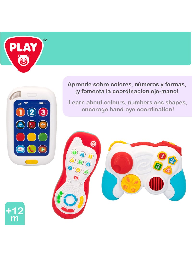 Play set de comandos de brinquedos para bebê e telefone c/luz e som N/D - Kiabi