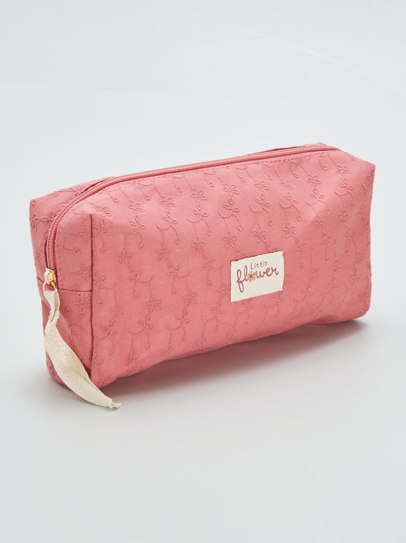 Pochete com bordados ROSA - Kiabi