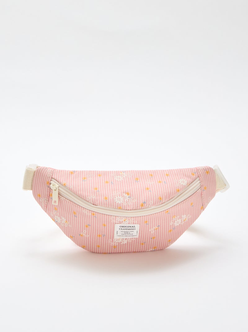 Pochete com estampado floral all-over em algodão Rosa - Kiabi