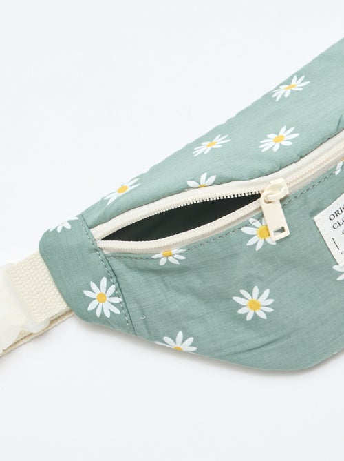 Pochete com estampado floral all-over em algodão - Kiabi