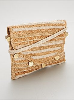 Pochete em juta entrançada - Kiabi