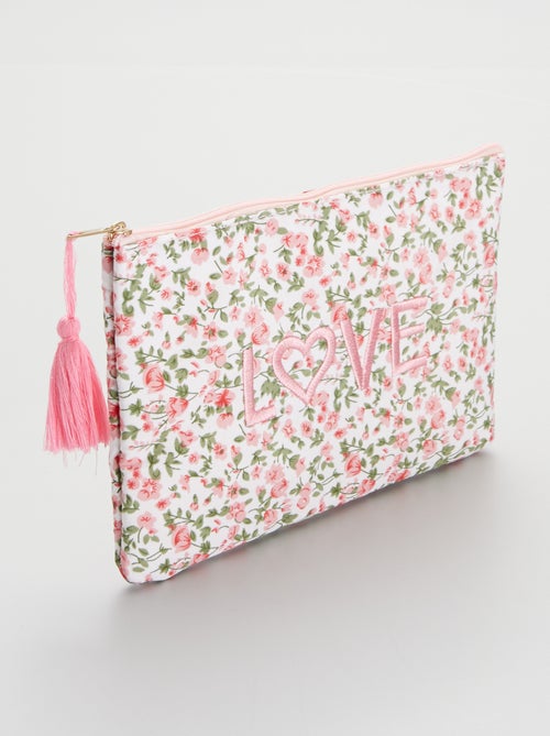 Pochete liberty com fecho pompom - Kiabi