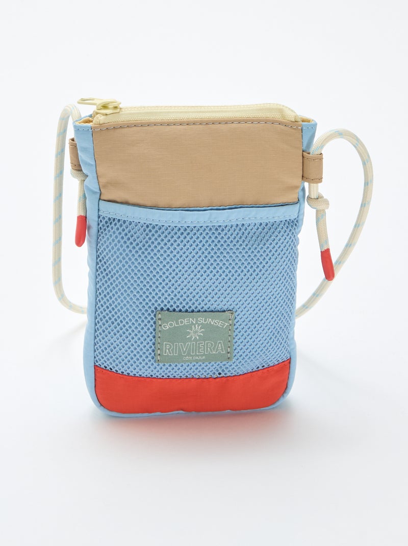 Pochette para telemóvel em tecido Azul - Kiabi