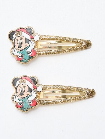 Pochette scrunchie + travessa de cabelo + escova 'Disney' 'Minnie'